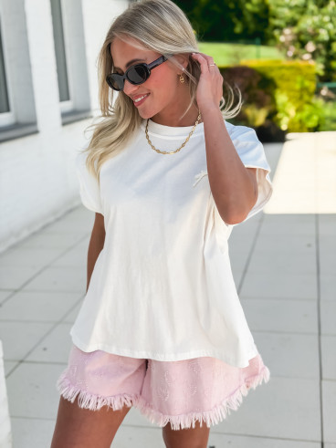 Short en jeans Eulalie - Rose Short en jeans Eulalie - Rose