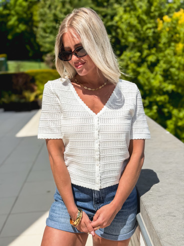Blouse Jackie - Blanc Blouse Jackie - Blanc