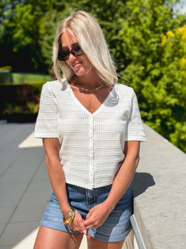 Blouse Jackie - Blanc Blouse Jackie - Blanc