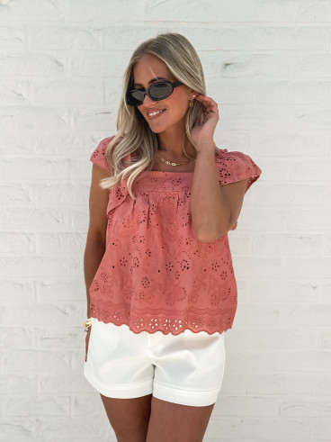 Blouse Camellia - Terracotta