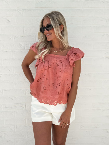 Blouse Camellia - Terracotta