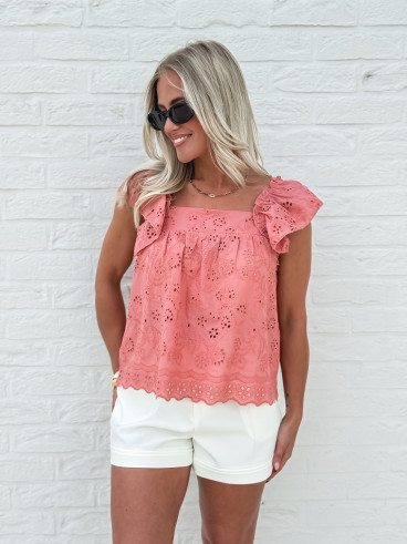 Blouse Camellia - Terracotta