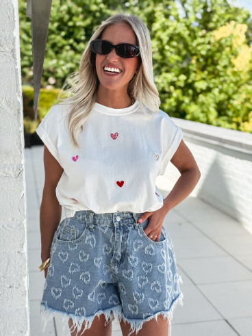 Short en jeans Eulalie - Bleu Short en jeans Eulalie - Bleu