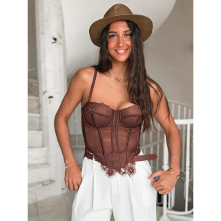 Corset Eliséa - Chocolat