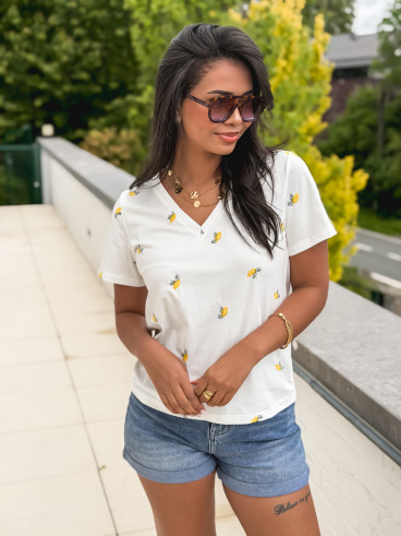 T-shirt Citrus - Blanc