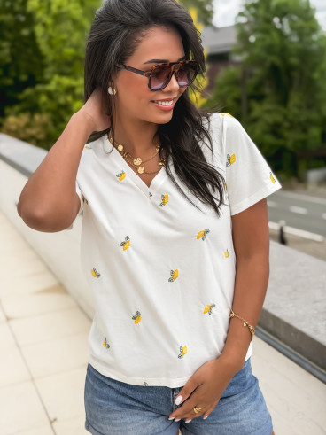 T-shirt Citrus - Blanc