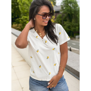 T-shirt Citrus - Blanc