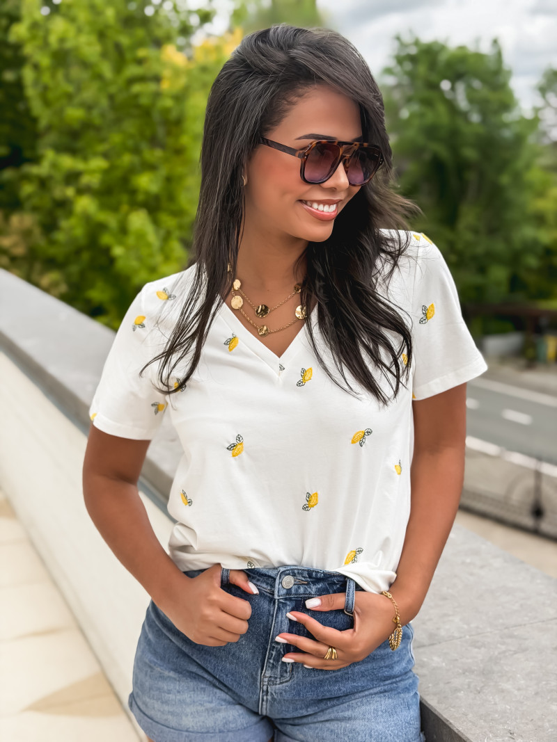 T-shirt Citrus - Blanc