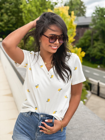T-shirt Citrus - Blanc