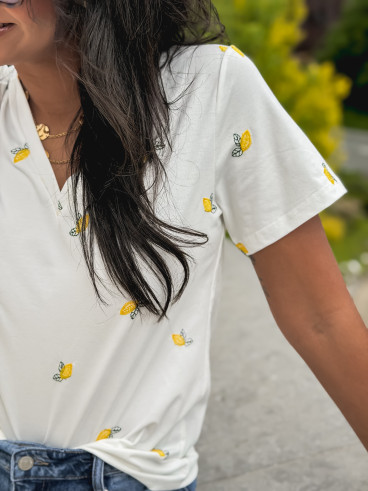 T-shirt Citrus - Blanc
