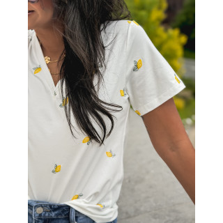 T-shirt Citrus - Blanc