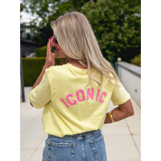Crop t-shirt Amaliane - Jaune