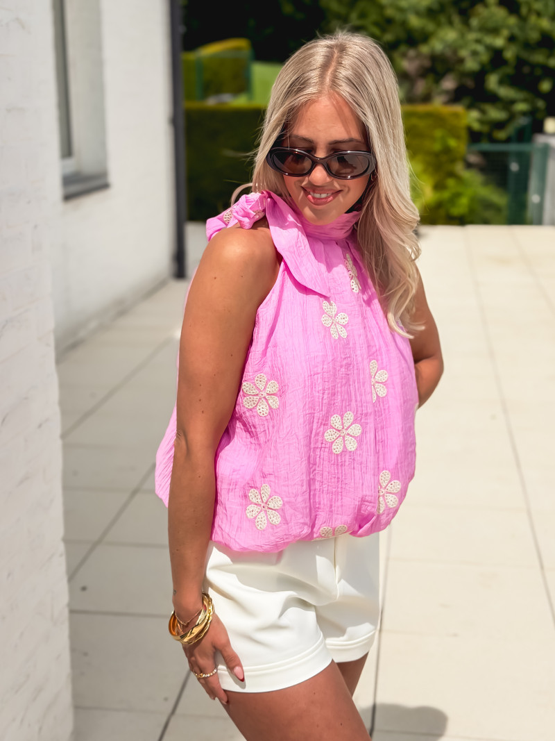 Blouse à motifs Sureya - Rose