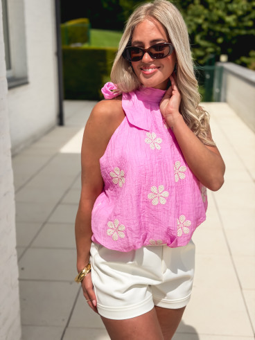 Blouse à motifs Sureya - Rose