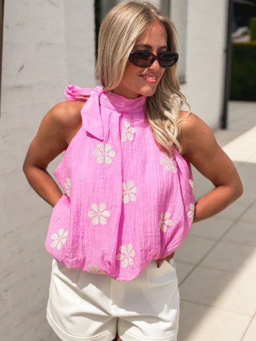 Blouse à motifs Sureya - Rose
