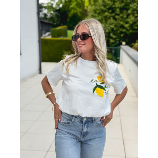 Crop t-shirt Béatricia - Blanc