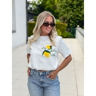 Crop t-shirt Béatricia - Blanc