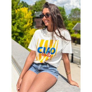 T-shirt Darline - Blanc/Jaune