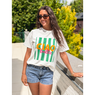 T-shirt Darline - Blanc/Vert