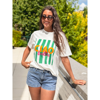 T-shirt Darline - Blanc/Vert
