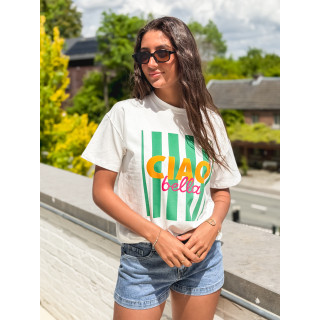 T-shirt Darline - Blanc/Vert