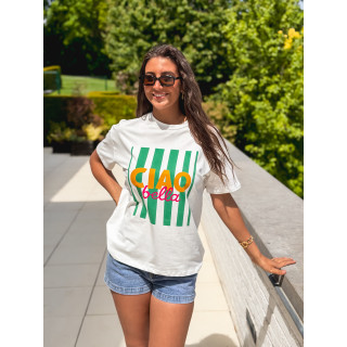 T-shirt Darline - Blanc/Vert