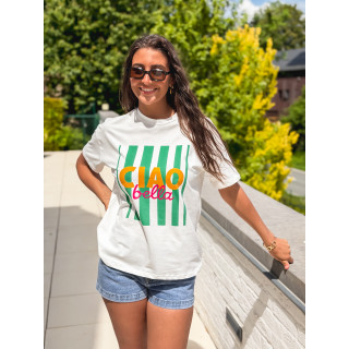T-shirt Darline - Blanc/Vert