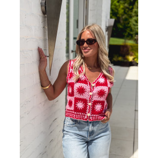 Gilet Ludovica - Rose/Rouge