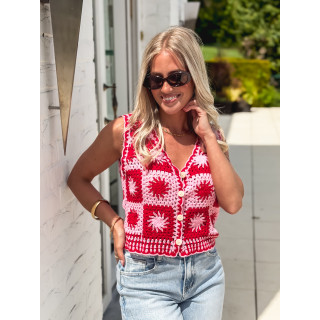Gilet Ludovica - Rose/Rouge