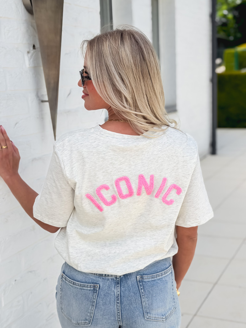 Crop t-shirt Amaliane - Gris Crop t-shirt Amaliane - Gris