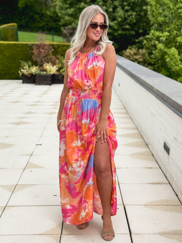 Robe longue Alina - Multicolore Robe longue Alina - Multicolore