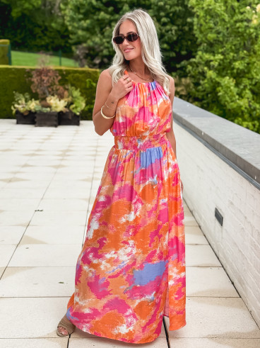 Robe longue Alina - Multicolore