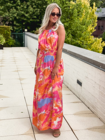 Robe longue Alina - Multicolore Robe longue Alina - Multicolore