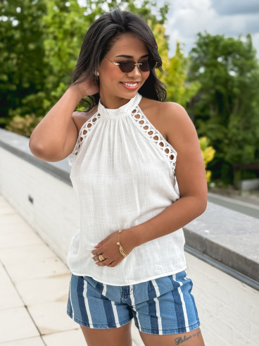 Blouse Vickie - Blanc