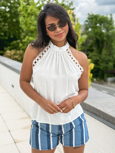Blouse Vickie - Blanc