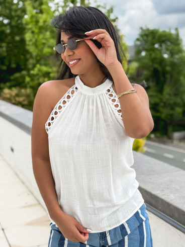 Blouse Vickie - Blanc