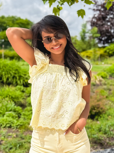 Blouse Camellia - Jaune