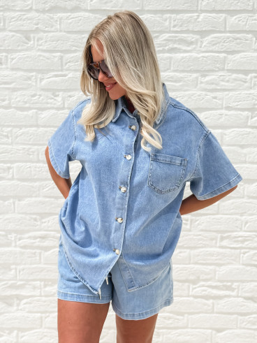 Short en jeans Keylina - Bleu Short en jeans Keylina - Bleu