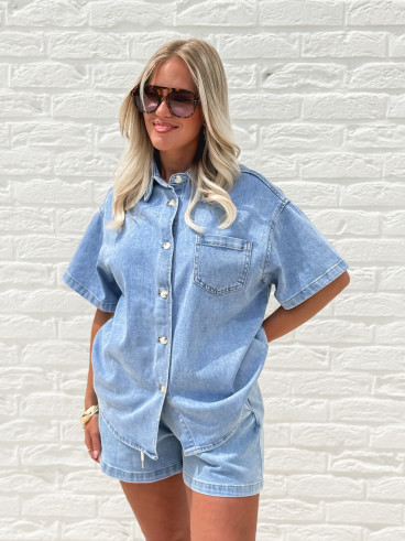 Short en jeans Keylina - Bleu Short en jeans Keylina - Bleu