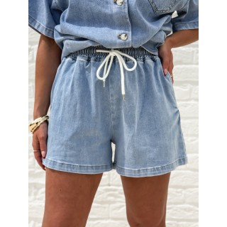 Short en jeans Keylina - Bleu