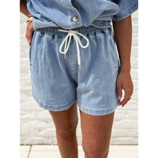 Short en jeans Keylina - Bleu