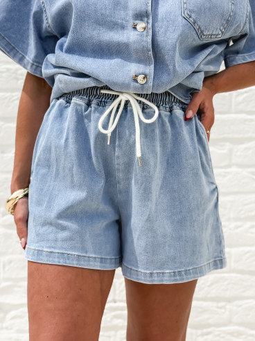 Short en jeans Keylina - Bleu Short en jeans Keylina - Bleu