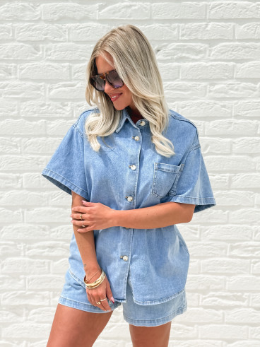Short en jeans Keylina - Bleu Short en jeans Keylina - Bleu