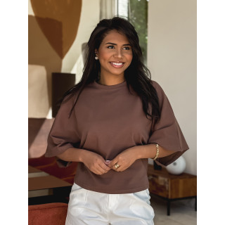 T-shirt Zoélane - Chocolat