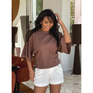 T-shirt Zoélane - Chocolat