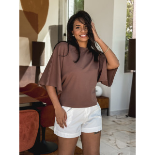T-shirt Zoélane - Chocolat
