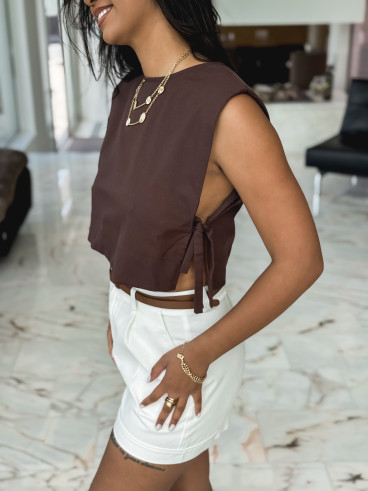 Blouse Cosima - Chocolat
