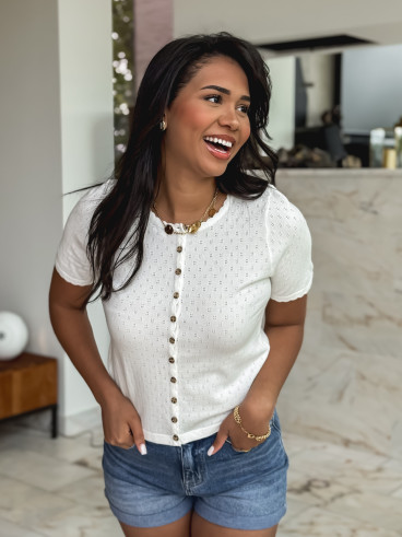 Blouse Janita - Blanc