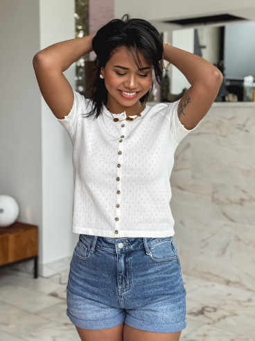 Blouse Janita - Blanc