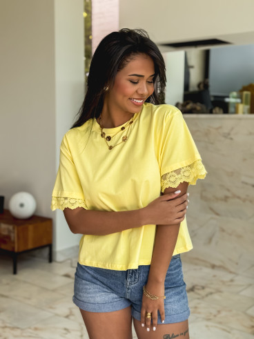 T-shirt Abelina - Jaune